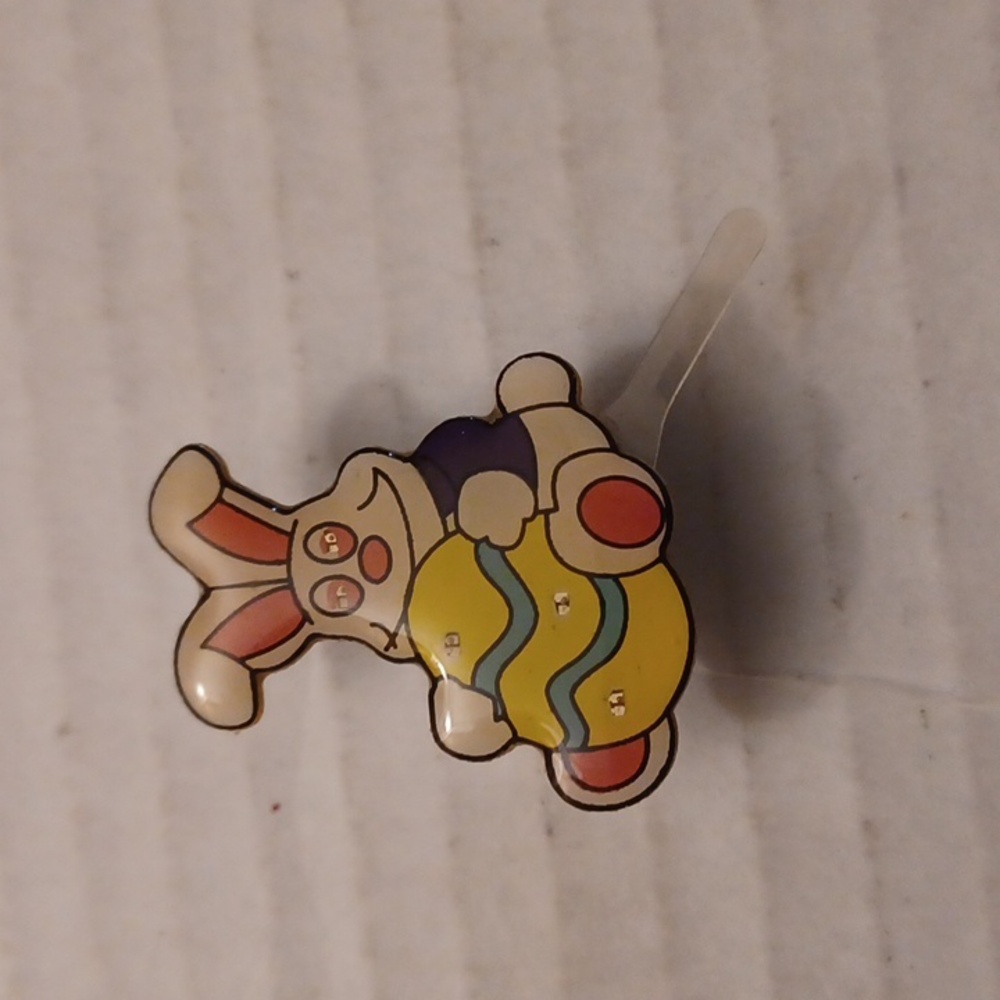 4/$40 New Magnetic Flashing Easter Bunny Pin